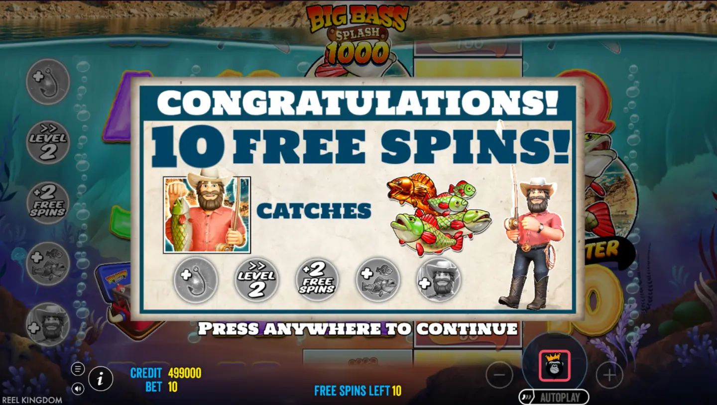 Big Bass Splash bonus offers and free spins
